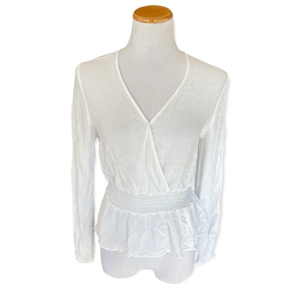 Womens Express City Chic Faux Wrap Shirt- Sz XS